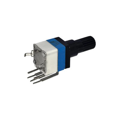 Industrial Grade Knurled Shaft Rotary Potentiometer Device with PCB Lug Terminal