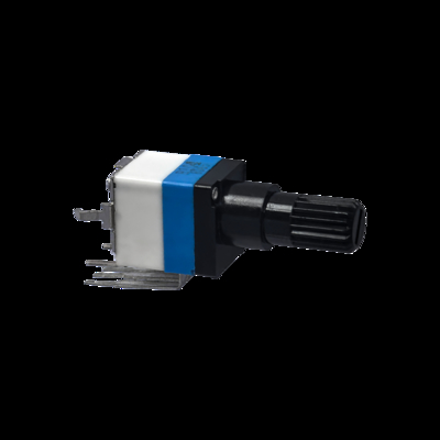 Industrial Grade Knurled Shaft Rotary Potentiometer Device with PCB Lug Terminal