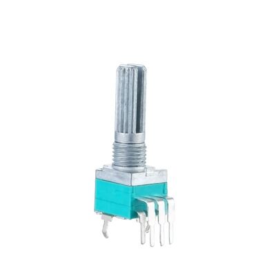Knurled Shaft Rotary Potentiometer 300Ω-3MKΩ Resistance Plastic Material